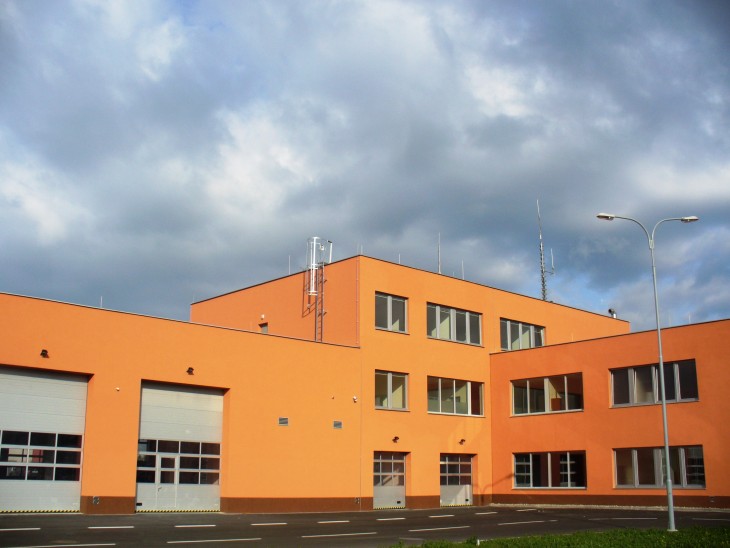 Highway department of the Czech Republic Police and  Fire Rescue Squad station in Ostrava