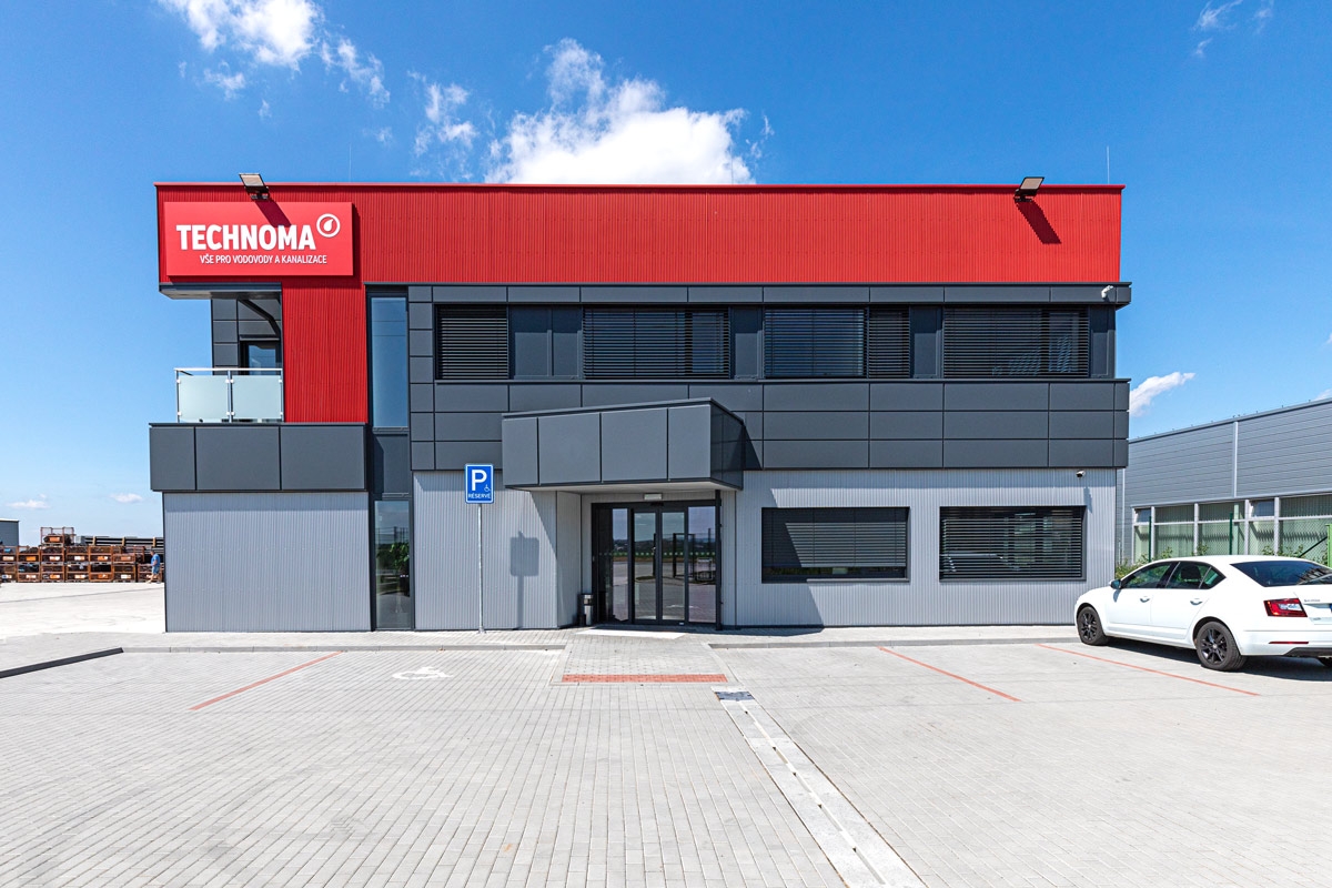 Administratively-warehouse area of TECHNOMA company in Jiříkovice near Brno