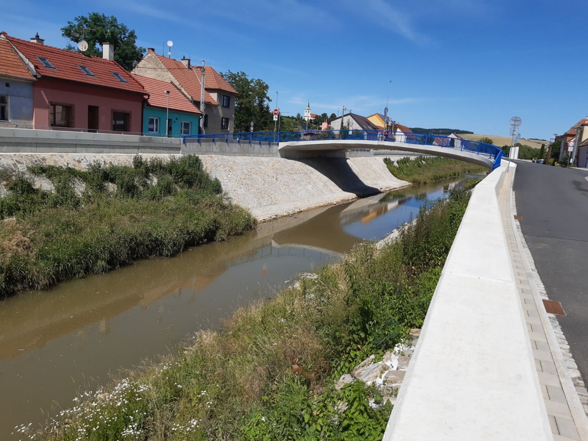 Olšava, Kunovice - flood protection of the city