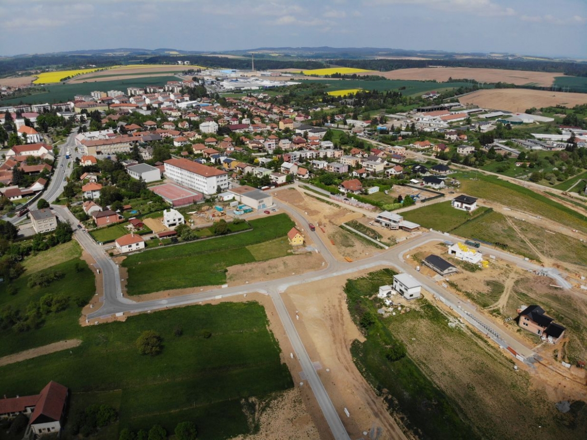 Velká Bíteš - construction of water conduit and sewerage system under the primary school + Babinec 1st and 2nd phase