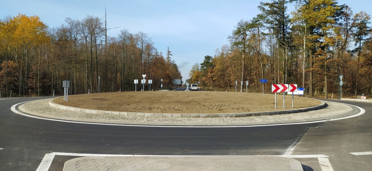 II/152 Hrotovice - Dukovany, roundabout